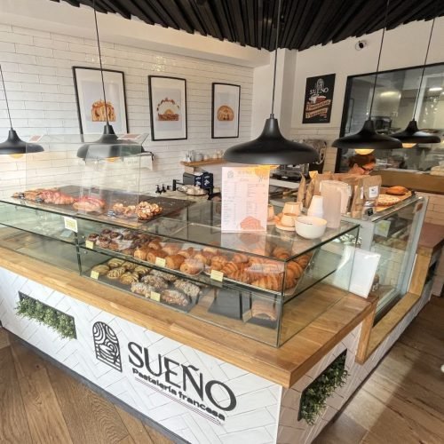 Interior of Sueño Pastelería Francesa in Malaga.